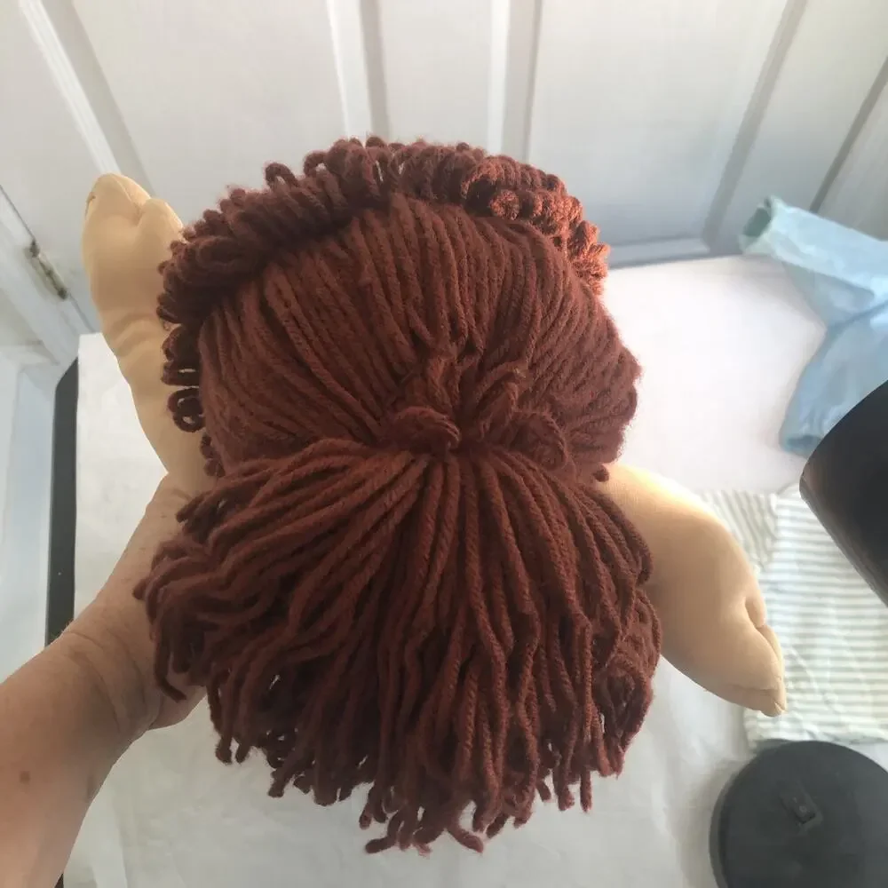 Vintage 1978 1982 Cabbage Patch Kids auburn hair and brown eyes dark skin retro